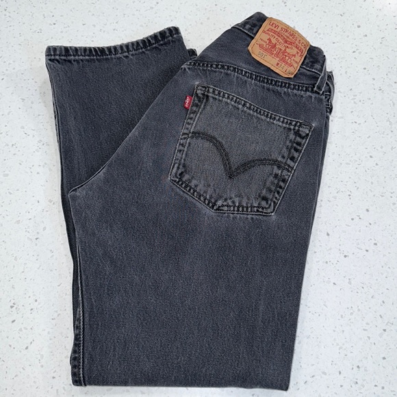 ❗️Sold! Levi’s Black Button Fly Jeans Size W 35 L 32 - Picture 1 of 8